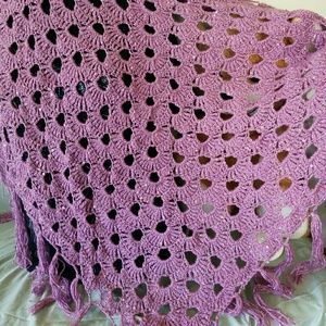 🧿 clearance sale 🧿 Metalic purple  Spring shawl